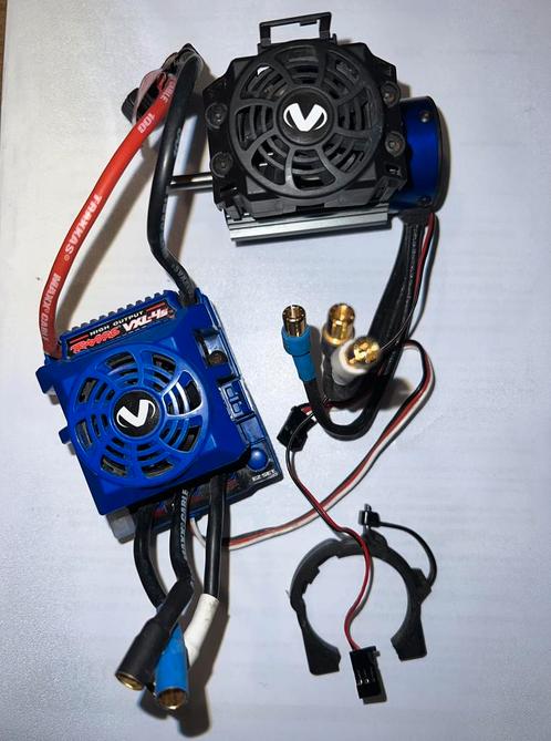 TRAXXAS ESC VXL 4s traxxas + motor +ventilator +servohoorn, Hobby en Vrije tijd, Modelbouw | Radiografisch | Auto's, Gebruikt