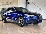 Alfa Romeo Stelvio - 2.0i - 2021 - 47750km - Leder, Auto's, Alfa Romeo, Automaat, 4 cilinders, Blauw, Leder