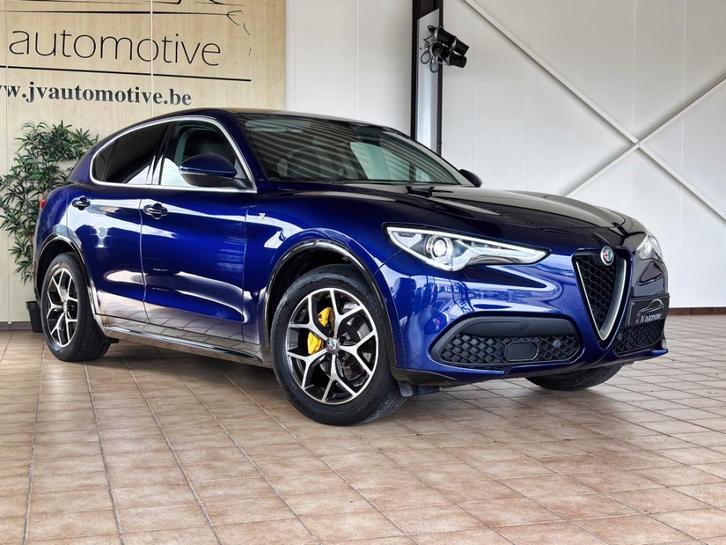 Alfa Romeo Stelvio - 2.0i - 2021 - 47750km - Leder, Auto's, Alfa Romeo, Bedrijf, Te koop, Stelvio, 4x4, ABS, Achteruitrijcamera