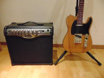 Telecaster Gitaar + Line 6 Spider 30-Watt 1x12 Inch Speaker beschikbaar voor biedingen