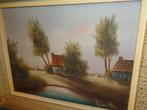 Schilderij J. Bouten "Het landhuis", Ophalen of Verzenden