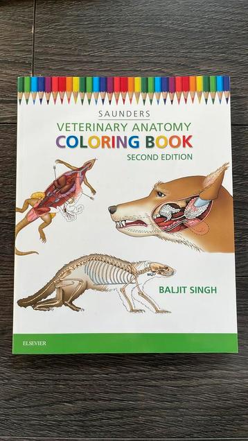 veterinary anatomy coloring book