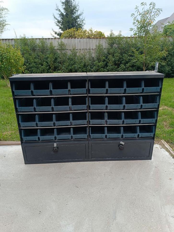 Bedrijfswageninrichting rekken met bakjes, Auto diversen, Bagagerekken, Gebruikt, Ophalen