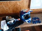 Leatt helm, handschoenen en crossbril, Motoren, Ophalen, L