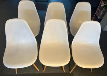 6 Charles Eames Vitra replica stoelen 