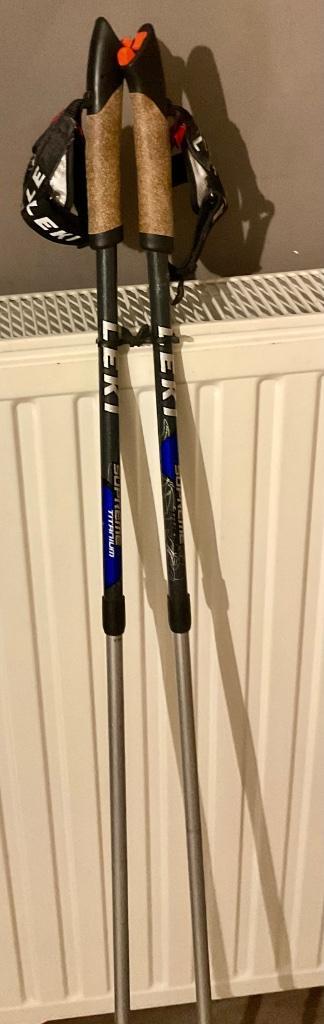 Leki Nordic Walking Poles / stokken (Mod Supreme Titanium), Sport en Fitness, Bergsport en Wandelen, Nieuw, Wandelstok, Ophalen