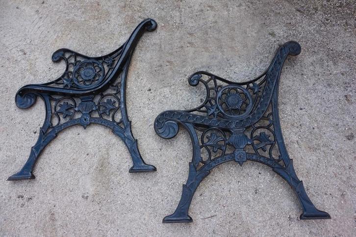 Set gietijzeren tuinbank poten/banksteunen, meerdere beschik, Jardin & Terrasse, Bancs de jardin, Neuf, Autres matériaux, Enlèvement