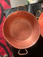 Anteik rode koper jam kam diameter 39cm diepte 13,5 cm, Antiek en Kunst, Ophalen, Koper