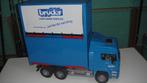 BRUDER TRUCK MAN CONTAINERVERVOERDER, Kinderen en Baby's, Speelgoed |Speelgoedvoertuigen, Ophalen of Verzenden, Gebruikt
