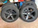 Zwarte velgen met banden BMW X5, Auto-onderdelen, Ophalen, 18 inch, Gebruikt, 235 mm