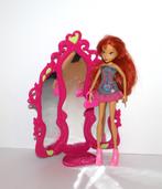 Winx Bloom avec robe denim 2004 & miroir, Enlèvement ou Envoi, Utilisé, Autres types