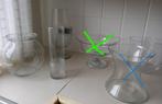 Glazen vazen , visbokaal, Ophalen, Zo goed als nieuw, Glas