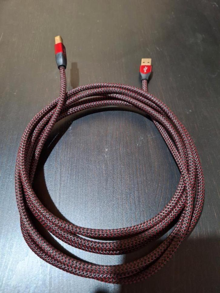 AUDIOQUEST CINNAMON USB A NAAR B - 3m, Audio, Tv en Foto, Audiokabels en Televisiekabels, Ophalen of Verzenden