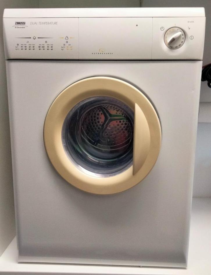Droogmachine „ZANUSSI” met evacuatie, Elektronische apparatuur, Droogkasten, Gebruikt, Luchtafvoer, Voorlader, 4 tot 6 kg, 85 tot 90 cm