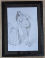 EMMA HUTCHINSON / NAAKTE VROUW / ORIGINEEL / 10x479cm KADER, Enlèvement