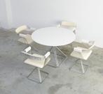 Rudi Verelst 1970 tafel met 5 stoelen, 100 tot 150 cm, 100 tot 150 cm, Rond, Gebruikt