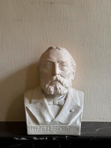 Grote buste van Peter Benoit door Hildebert Derre 1920 beschikbaar voor biedingen