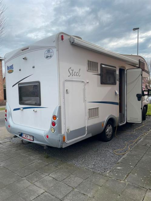 Mobilhome Fiat, Caravans en Kamperen, Caravans, Particulier, tot en met 6, Dwars-stapelbed, 2 aparte bedden, 6 tot 7 meter, Airco