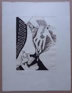 JEF VAN TUERENHOUT / EROTISCHE FIGURATIE / ZW-W ETS 66x50cm, Ophalen of Verzenden