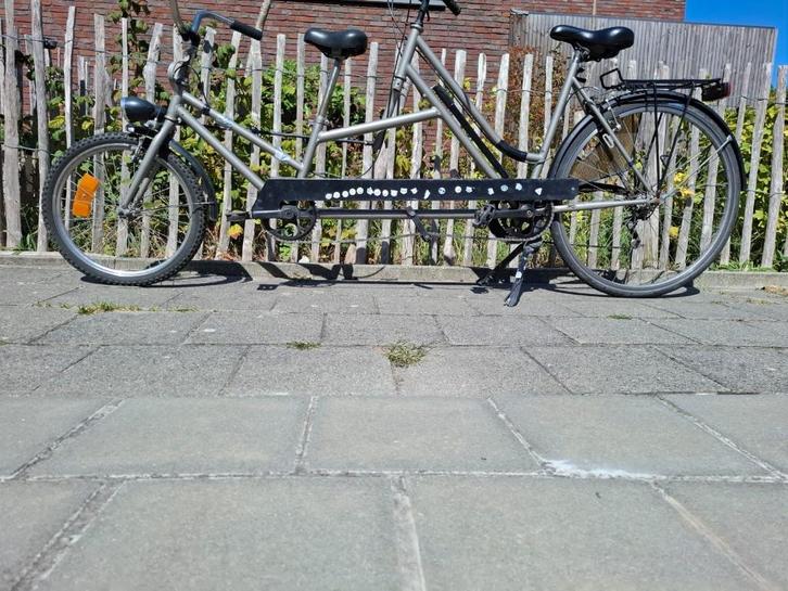Tandem ouder-kind, Fietsen en Brommers, Fietsen | Tandems, Gebruikt, Minder dan 10 versnellingen, Minder dan 49 cm, 55 cm of meer