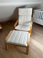 Ikea Poang fauteuil (voetbankje apart = 20 euro), Ophalen of Verzenden, Zo goed als nieuw