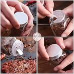 12 pots à épices en verre | LIVRAISON GRATUITE, Neuf, -, Autres types, Envoi