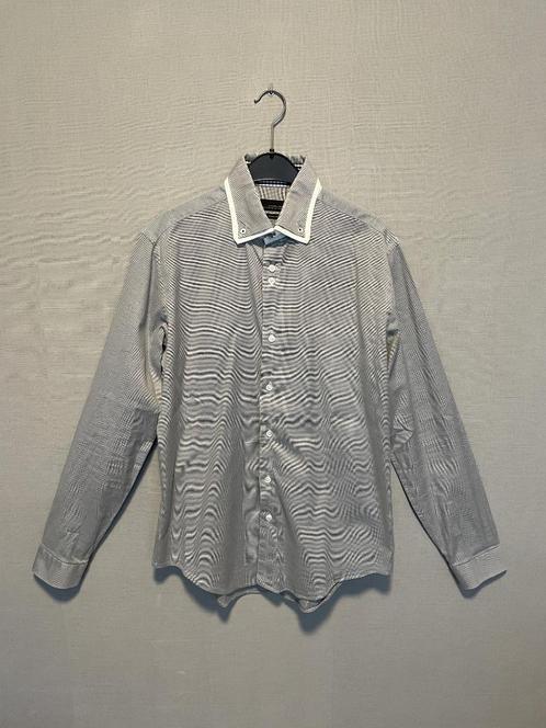 Grijs/wit geruit hemd van Zara (M), Kleding | Heren, Overhemden, Zo goed als nieuw, Halswijdte 39/40 (M), Grijs, Ophalen of Verzenden