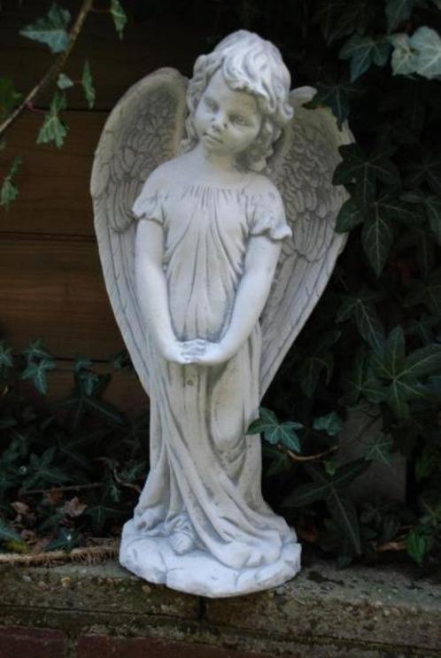 tuinbeeld , engel beeld ,lief rustig beeld, Jardin & Terrasse, Statues de jardin, Neuf, Pierre, Enlèvement ou Envoi