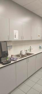 Grote inbouw keuken, Gris, Enlèvement, Autres matériaux, Cuisine à mur double