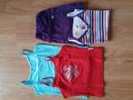 Meisjeskleding maat 134/140. 3 topjes +short, Kinderen en Baby's, Kinderkleding | Maat 134, Ophalen of Verzenden, Gebruikt