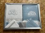 Geschenkset handdoeken en washandjes, Ophalen of Verzenden, Nieuw, Blauw, Handdoek