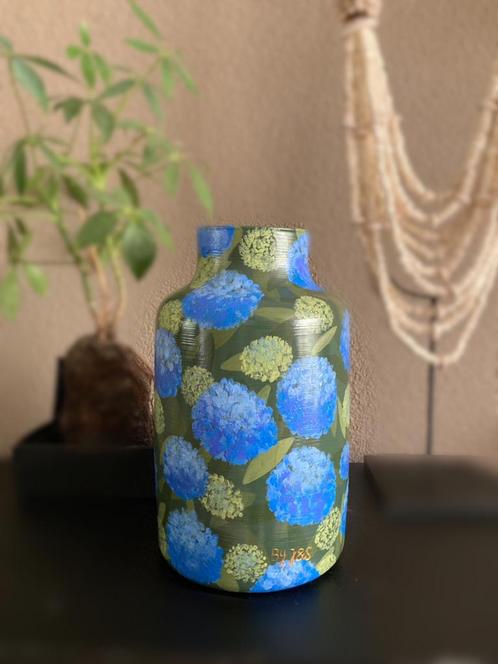 Vase bleu Hortensia de J&s, Maison & Meubles, Accessoires pour la Maison | Vases, Comme neuf, Verre, Enlèvement ou Envoi