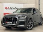Audi Q7 55 TFSi e PHEV S Line Matrix-ACC-360CAM-HUD-Lane, Autos, Audi, Argent ou Gris, Achat, Euro 6, Entreprise