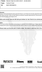 Combi Ticket Wacken