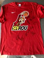 Gesigneerd t-shirt Basketbalploeg Spirou seizoen 2005-2006, Shirt, Zo goed als nieuw, Ophalen