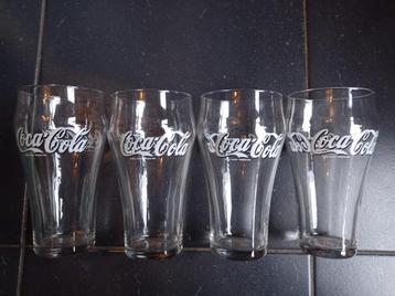 4 coca cola glazen  50 cl beschikbaar voor biedingen