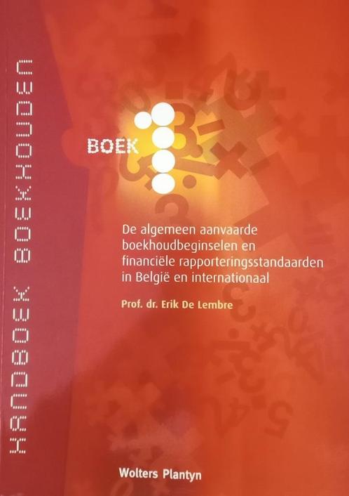 Handboekenen boekhouden - prof. dr. Erik De Lembre, Livres, Livres d'étude & Cours, Utilisé, Enseignement supérieur professionnel