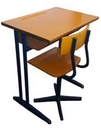 Schoolbank met stoel, Ophalen