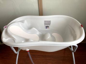 Baignoire bébé sur pied Onda + support OK Baby + tuyau, Enlèvement, Comme neuf, Baignoire