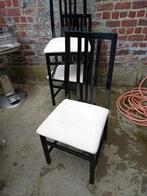 lot 8 chaise en bois couleur noir, Maison & Meubles, Chaises, Noir, Bois, Enlèvement ou Envoi