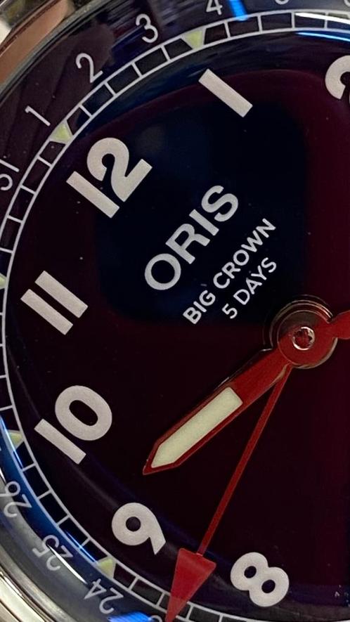 Oris Big Crown Pointer Date Caliber 403, Handtassen en Accessoires, Sporthorloges, Nieuw, iOS, Zilver, Ophalen