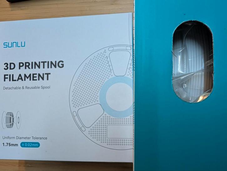 Filament high speed Sunlu PETG MAT 1,75 mm 1 kg noir & blanc, Informatique & Logiciels, 3D Fournitures d'imprimante, Neuf, Enlèvement