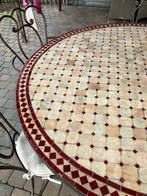 tafel en stoelen, Huis en Inrichting, Tafels | Eettafels, Ophalen, Overige materialen, Gebruikt, Rond
