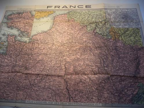 carte ancienne mappe FRANCE éditions 'Star' Liège carte, Livres, Atlas & Cartes géographiques, Carte géographique, Belgique, Enlèvement ou Envoi