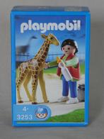 Collection Playmobil -Gardienne de zoo/girafon 3253-B - 2003, Ensemble complet, Enlèvement ou Envoi, Neuf