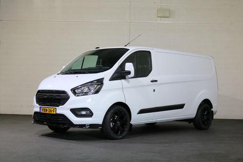 Ford Transit Custom 2.0 TDCI 130pk L2 H1 Black Edition Autom, Auto's, Bestelwagens en Lichte vracht, ABS, Airconditioning, Centrale vergrendeling