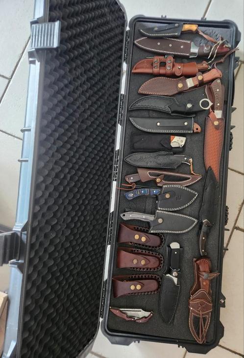 Messenset, collectie., Verzamelen, Militaria | Algemeen, Overige soorten, Mes of Dolk