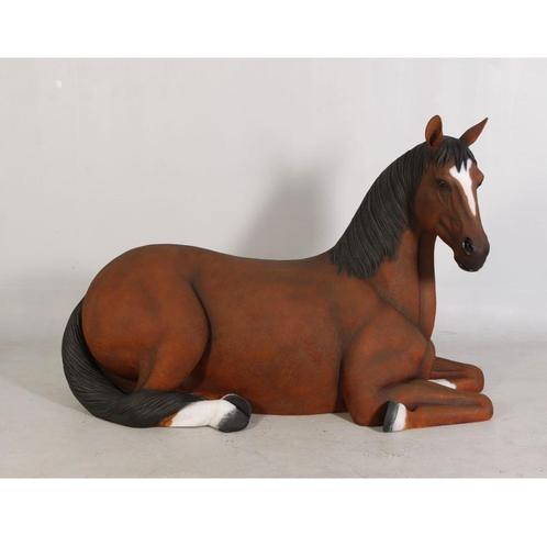 Cheval au repos — Statue de cheval, longueur 178 cm, Collections, Collections Animaux, Neuf, Cheval, Enlèvement