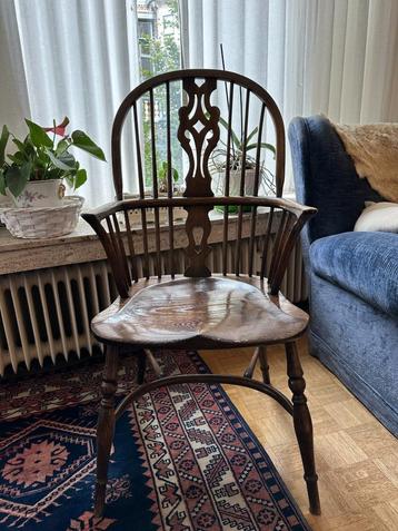 Set van 4 antieke houten Windsor stoelen! beschikbaar voor biedingen