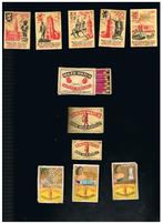 ANCIENNE BOÎTE D'ALLUMETTES NINOVE + ÉTIQUETTES, Collections, Envoi, Utilisé, Boîtes ou marques d'allumettes